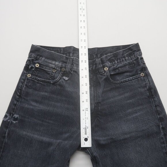 R13 Boyfriend Jeans in Jake Black Size 24 - Picture 15 of 16